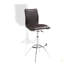Tabouret de bar moderne en similicuir / hauteur réglable chrome-2105145603