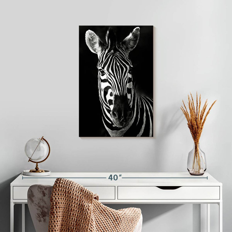 Brampt Serious Zebra, 24" H x 16" W