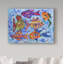 « tropical fish pattern », reproduction de peinture à l’acrylique sur toile tendue-31975695