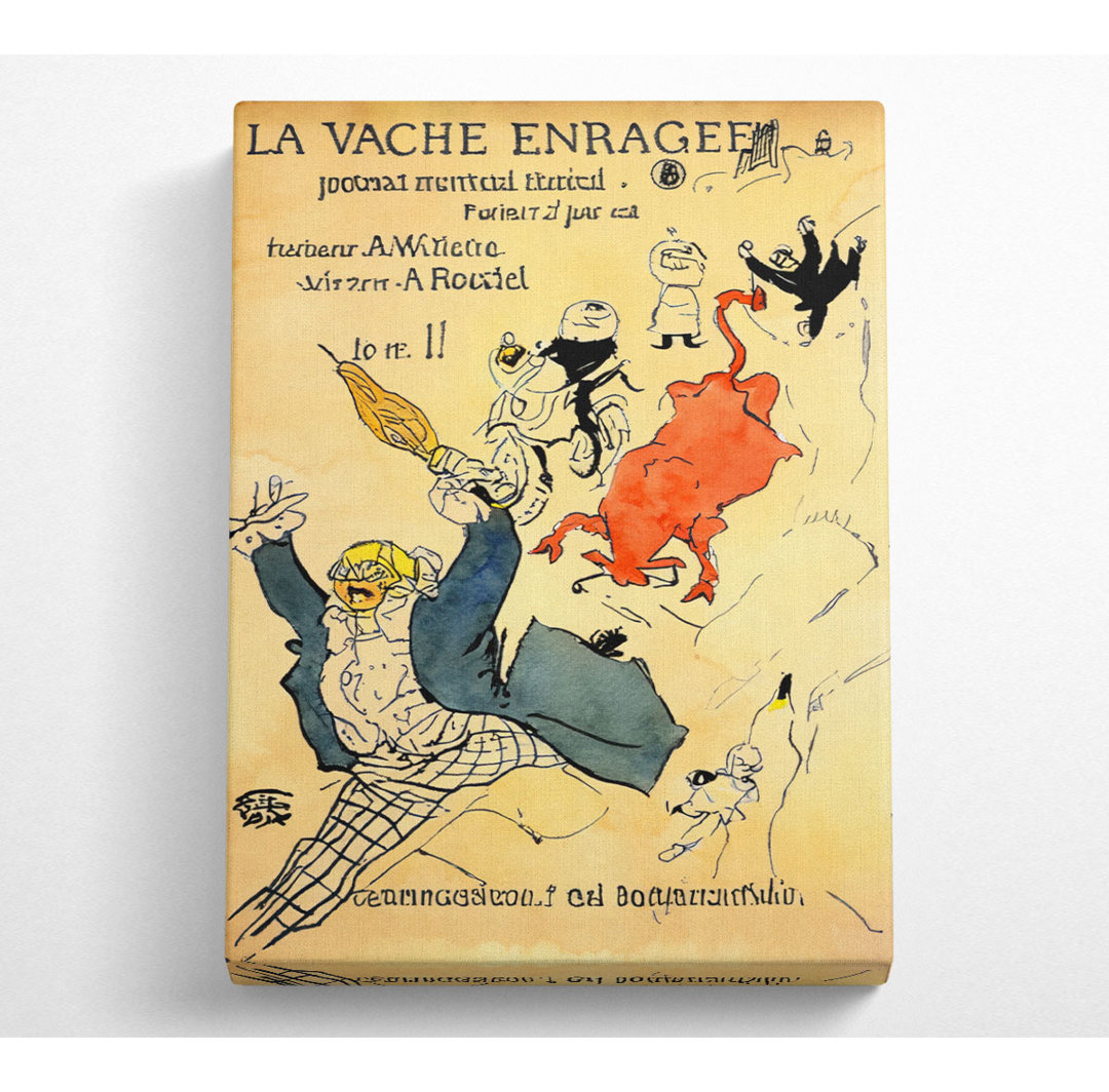 Toulouse Lautrec La Vache Enragee - Kunstdrucke auf Leinwand