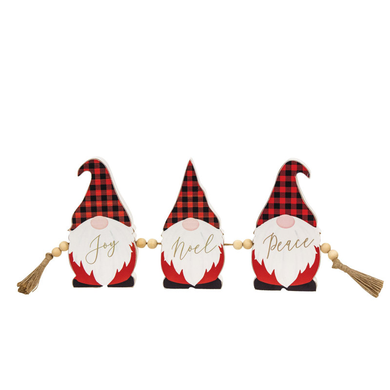Décoration gnome Buffalo Check