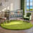 Plush Round Area Rug, Soft Fuzzy Shag Rug for Bedroom Living Room Balcony, Fluffy Carpet for Home Decor, Non-Slip Cozy Decorative Rug.-105001477
