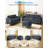 Balus 78"W 2PCS Linen Living Room Sofa Set, 3-Seat Couch＋Loveseat,Convertible Couch with Storage Ottoman,for Apartment,Office and Small Spaces-Dark Gray-115116517