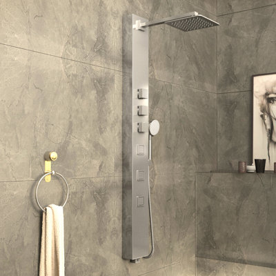 Lann 53'' Shower Panel with Fixed Shower Head