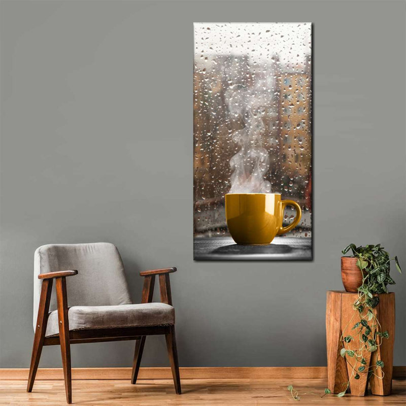 «Morning Cup Of Coffee», reproduction sur toile, H 48 po x l 24 po x P 1,25 po