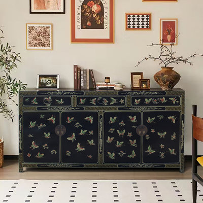 Buffet rétro de style chinois minimaliste