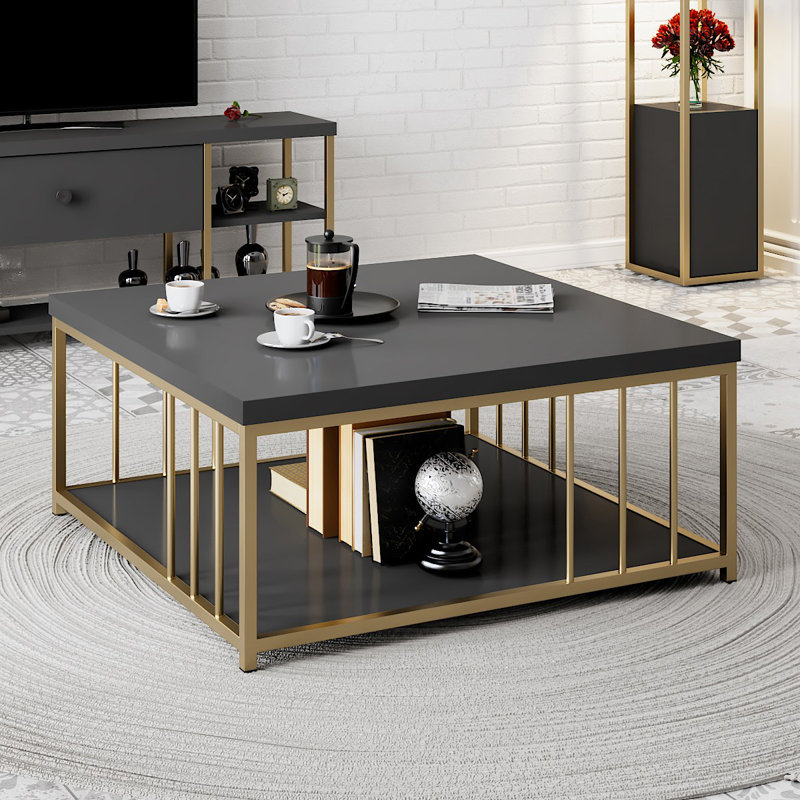Table basse, Anthracite, Anthracite / or