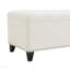 Banc de rangement avec repose-pieds capitonné / charnière de sécurité - beige-130176350