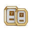 Beads Of Gold Set Of 2 Photo Frame
