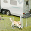 Panneaux de enclos pour chien multi-tailles en métal avec 2 portes-111046303-111046306
