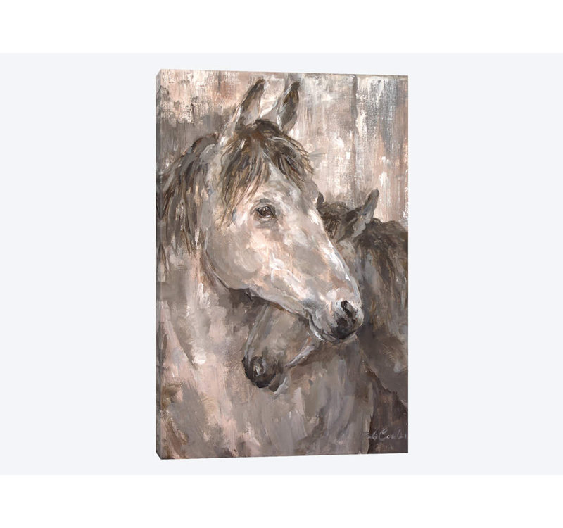 Tender Farmhouse Horse by Debi Coules - Print on Canvas, No Frame, 66.04 cm H x 45.72 cm W x 3.175 cm D