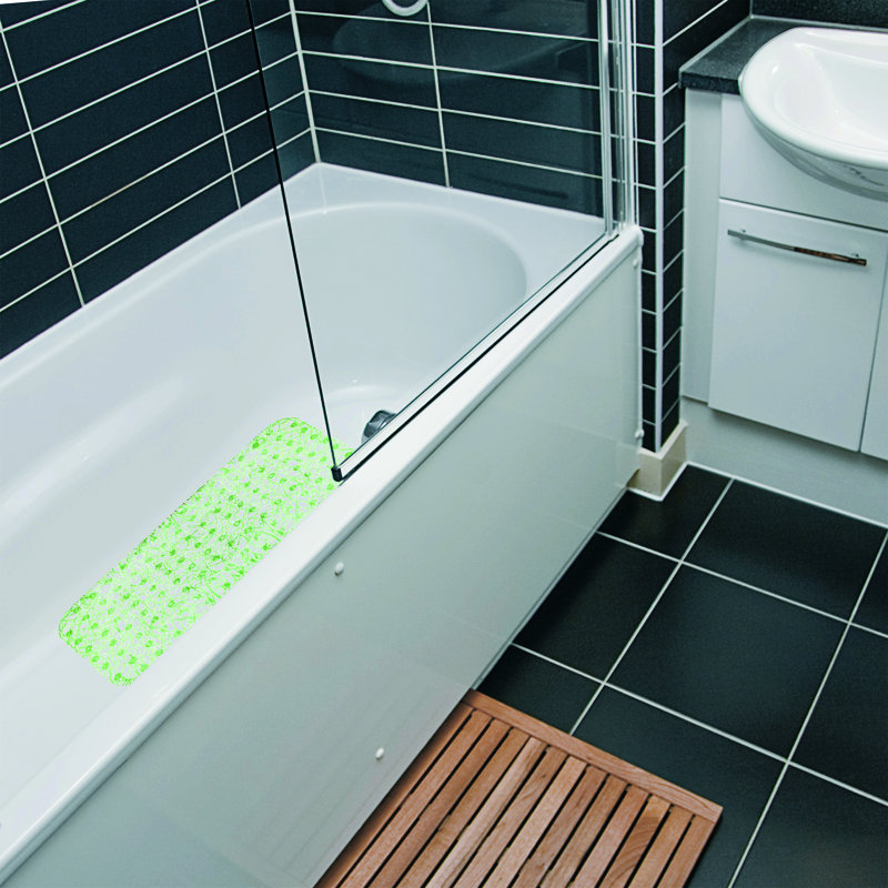 Tapis de douche en velours Falkirk, Vert