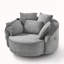 Fauteuil demi-tonneau pivotant à 360 °-1749952544