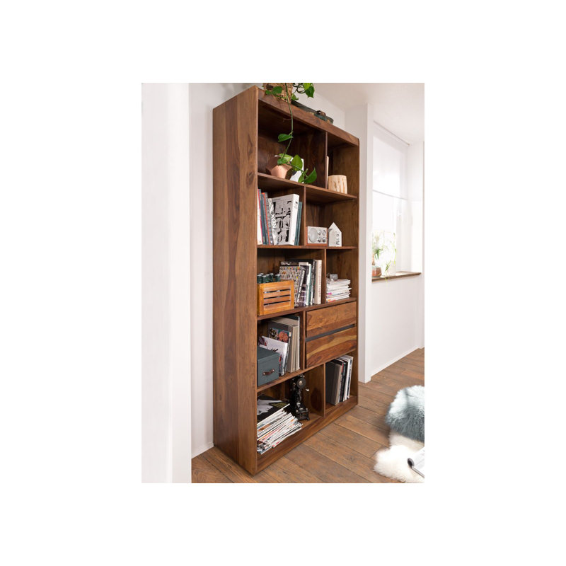 Sydney 205cm H x 102cm W Solid Wood Standard Bookcase, Nobel unique