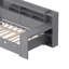 Lit de jour avec tablettes de rangement, lit multifonctionnel avec lit gigogne simple et bureau d'étude, gris-213492954