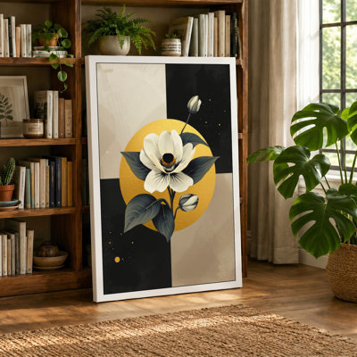 Geometric Bloom Modern - Wrapped Canvas