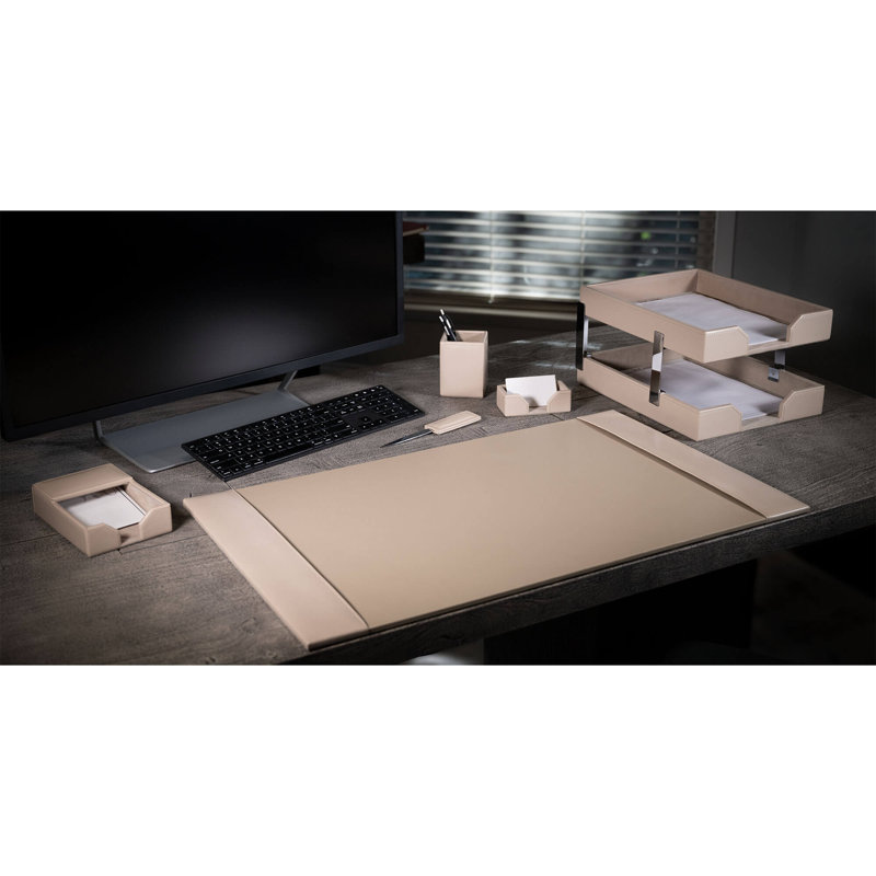 Cateria Leather Desk Organizer Set