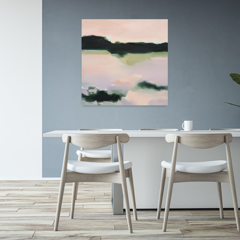 Reflets de moi, paysage contemporain abstrait, art naturel, H 32 po x l 32 po