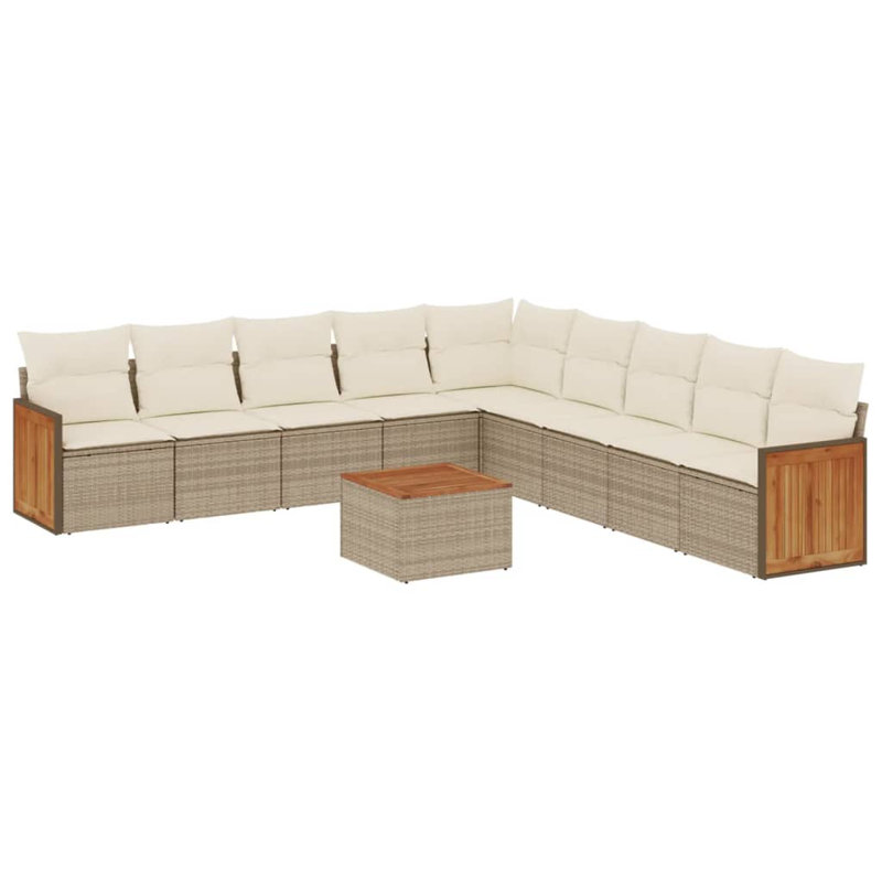Ensemble de canapé de jardin Vidaxl beige