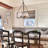 Jairdan 5 - Light Dimmable Matte Black Drum Chandelier-686813461