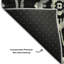 Tapis noir Prisco lavable à la machine de qualité supérieure-1460400962