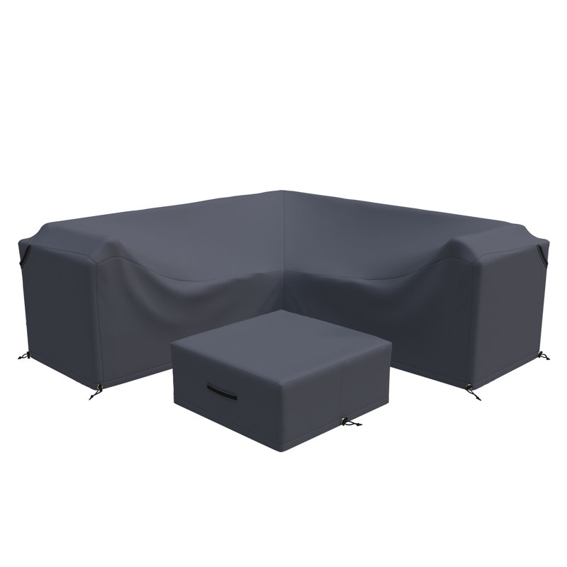 Chesterle 2-Piece Patio Conversation Sets Group Seating Outdoor Furniture Covers