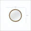 Miroir rond English Oak