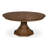 Giselle Extendable Oak Round Solid Wood Dining Table-108207496