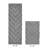 Annaclara Premium 100% Cotton 1990 GSM 2-Piece Tufted Chevron Bath Rug Set with Non-Slip Spray Latex Backing, OEKO-TEX® Certified, Super Absorbent and Machine Washable, Gray-97657146-122444781