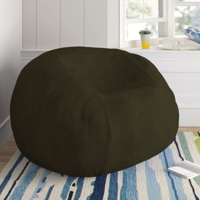 Fauteuil à billes: fauteuil à billes rembourré en mousse à mémoire de forme de 5 pi avec housse amovible et lavable à la machine - Fauteuil à billes avec housse en microfibre douce - Couleurs et tissus