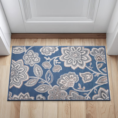 Tapis bleu marine Majoros