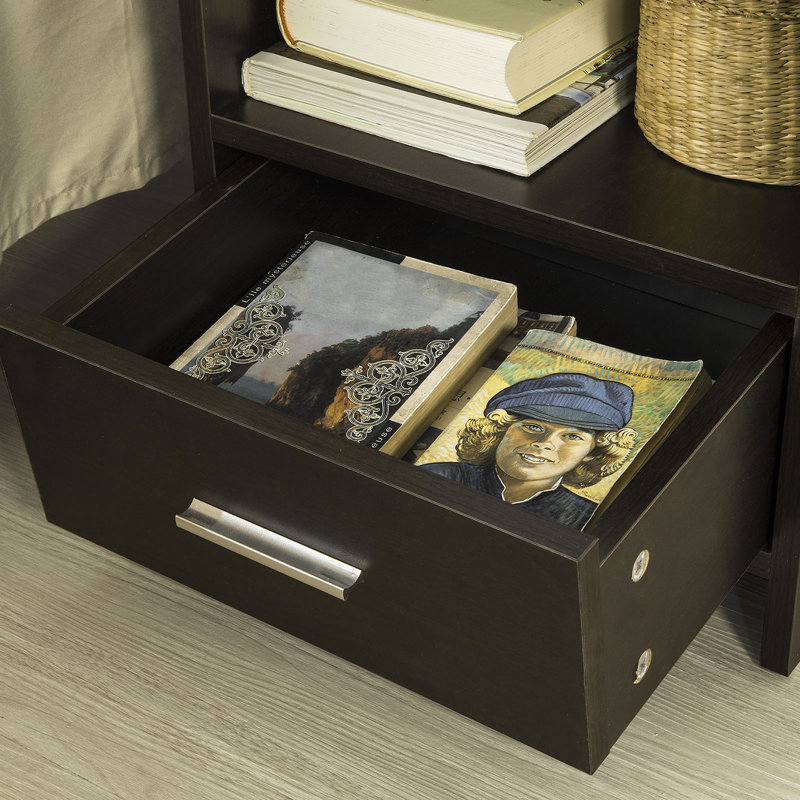 Burling 38cm W Manufactured Wood Bedside Table