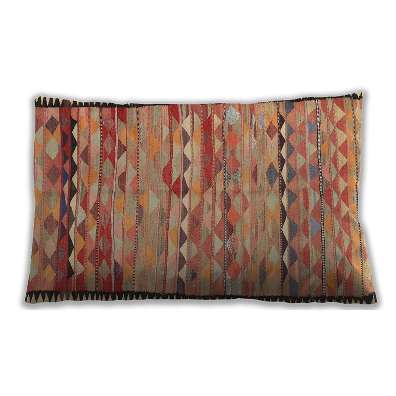 Geometric Throw Pillow, Microsuede