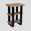 Table de bout à 3 niveaux avec rangement en bois massif Beames Live Edge-124438194