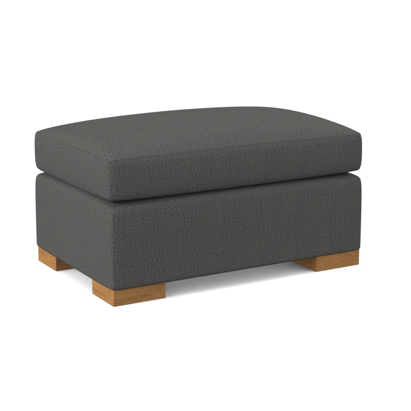 Elkins Ottoman, Amber, Maya Cyan