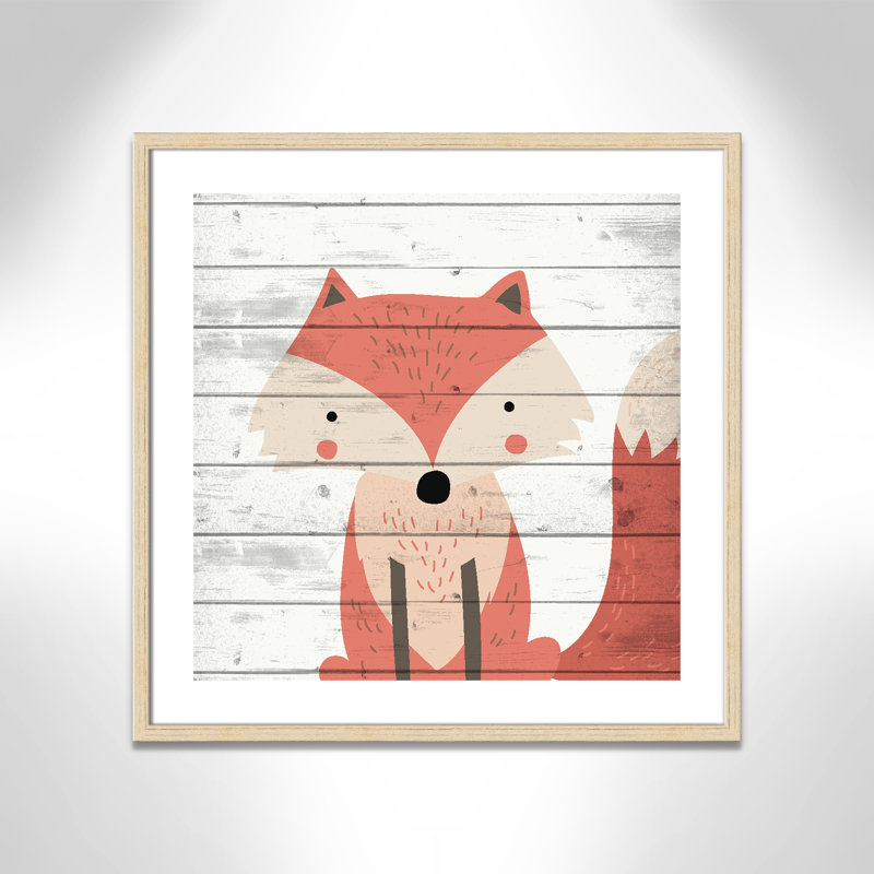 Adhésif décoratif 1 pi Woodland Creatures, Encadré de boîte beige, H 26,5 po x l 26,5 po x P 1,18 po