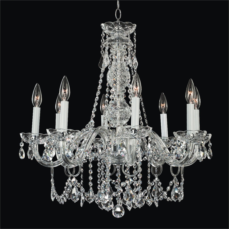 Lustree 8 lumières façon bougie/classique Crystal Palace