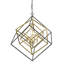 Lustre géométrique à 4 lumières de style bougie Goulart-32059671