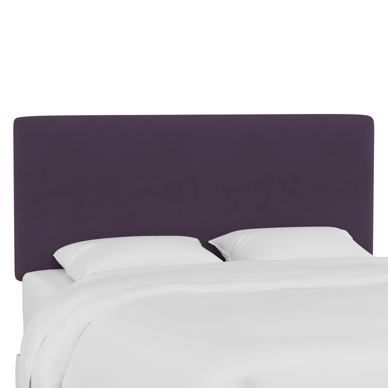 Eisley Upholstered Headboard, Full, Classic Aubergine Velvet
