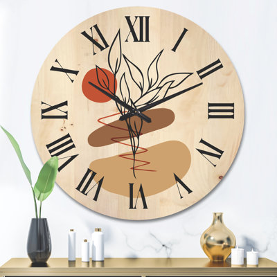 Horloge murale élémentaire