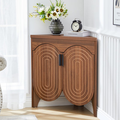 Mid Century Modern Floor Corner Cabinet by LoochMee