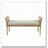 Transitional Bench with Solid Wood/Plywood Frame & 100% Polyester Jacquard Upholstery