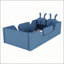 Lit plateforme simple tapissier avec coussin en lapin, tissu en peluche doux et rails latéraux amovibles pour la sécurité et le confort des enfants-481770418