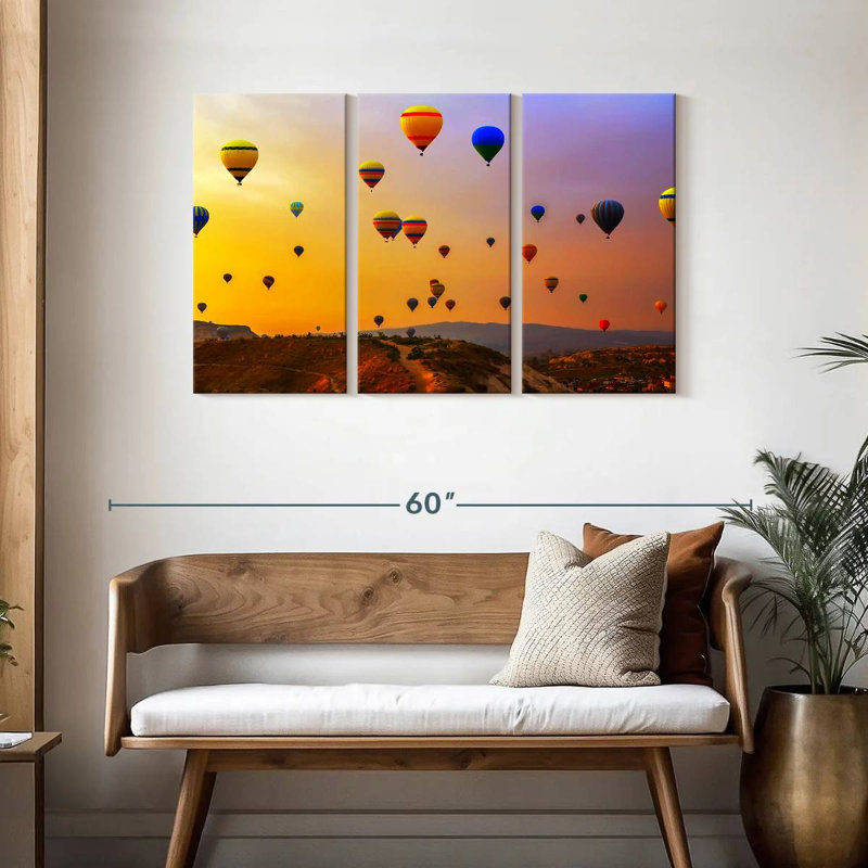 Mehar Airborne Hot Air Balloons, 28" H x 45" W