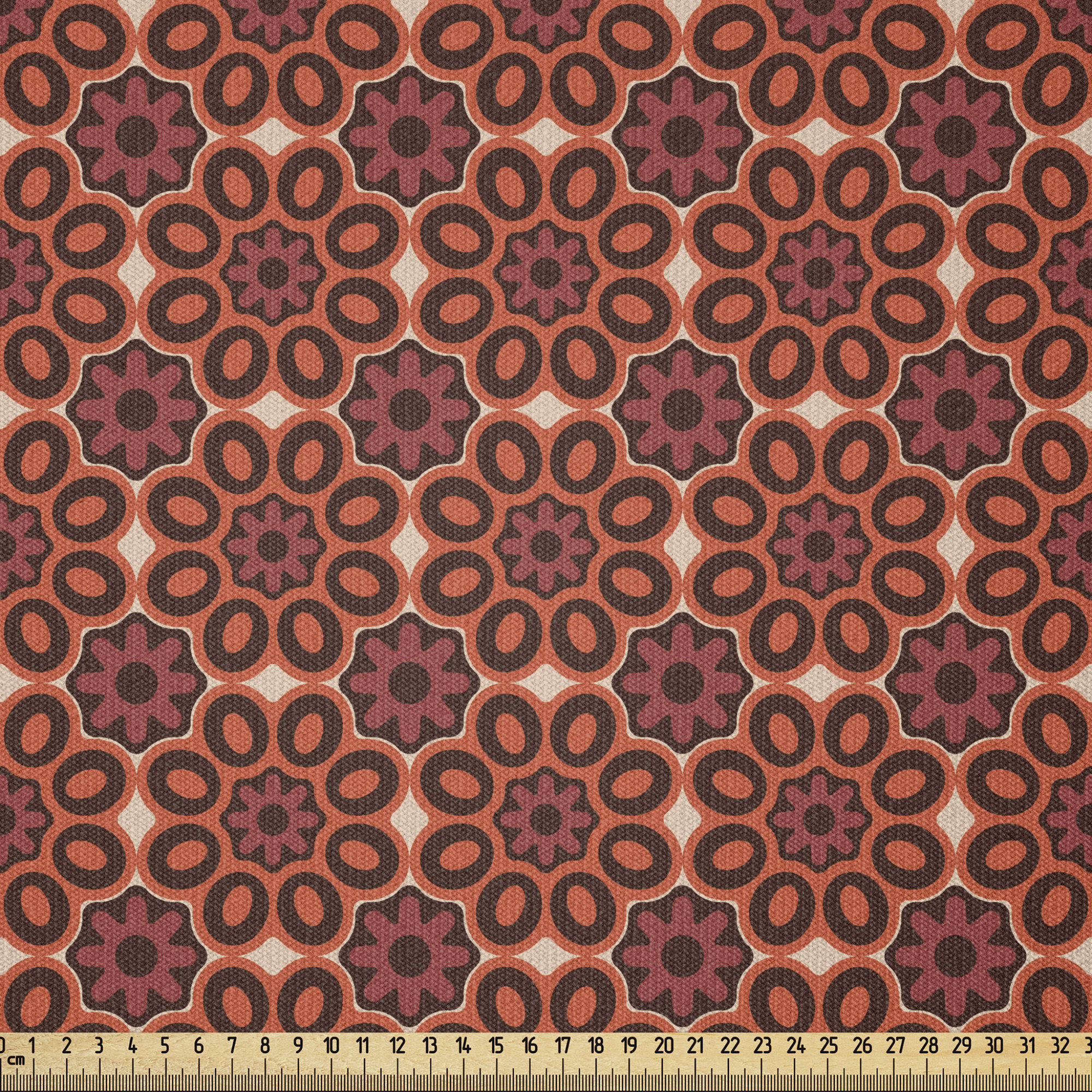 Traditinal Pattern Round East Urban Home Ambesonne Vintage Fabric By The Yard, Southeast Retro ...
