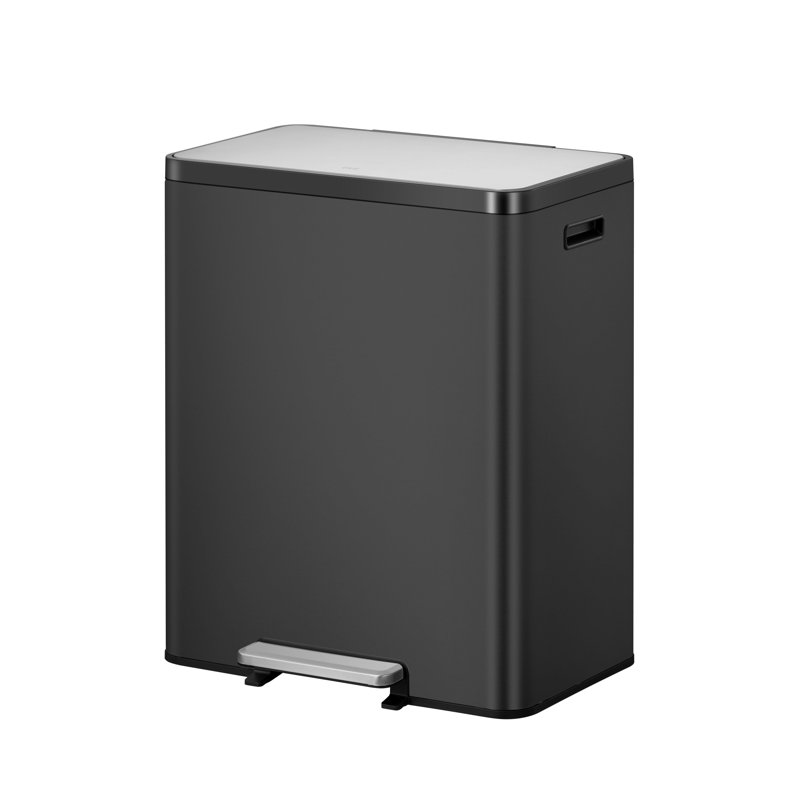 Steel Step On Recycling Bin - 60L