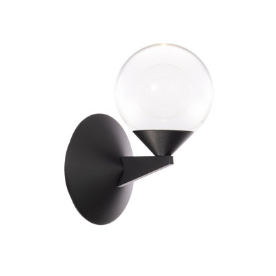 Double Bubble Aluminum LED Armed Sconce