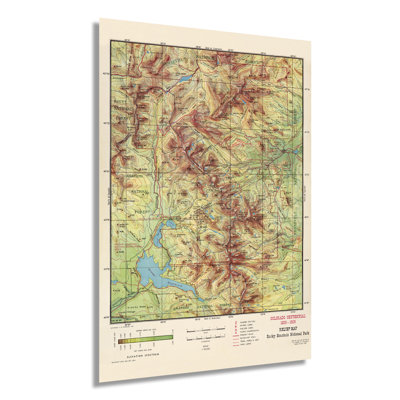 1959 Rocky Mountain National Park Map Poster Wall Art on Paper -  Williston Forge, 0AAD523AAB1C4B57AE6D7EB6BCDB615A