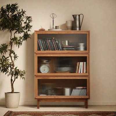 Japanese Style Vintage Display Bookcase