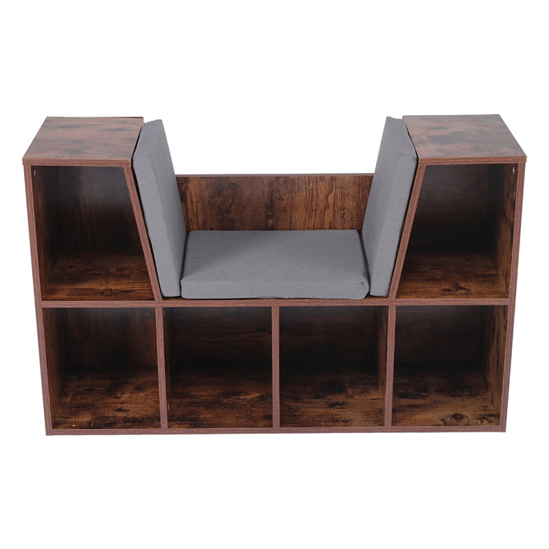 Retro wood children's storage stool